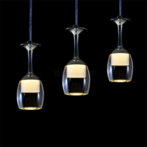 suspension modernes en verre de vin pour bar café - vue 2 sur 16