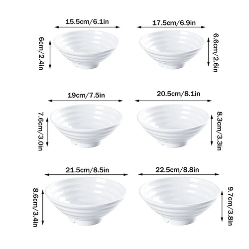 bol ramen melamine epais resistant style japonais cuisine - vue 7 sur 12