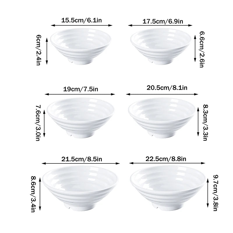 bol ramen melamine epais resistant style japonais cuisine - vue 6 sur 12