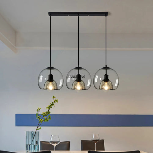 Suspension boule en verre design moderne décoratif intérieur - vue 6 sur 12