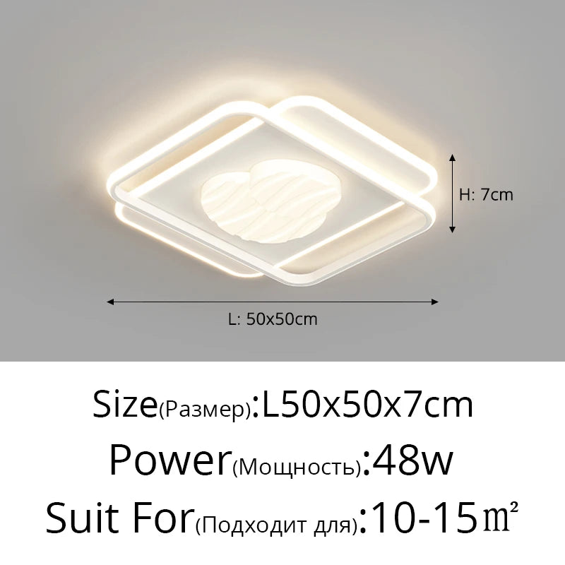 plafonnier à led moderne pour décoration intérieure et luminaires élégants - vue 11 sur 11