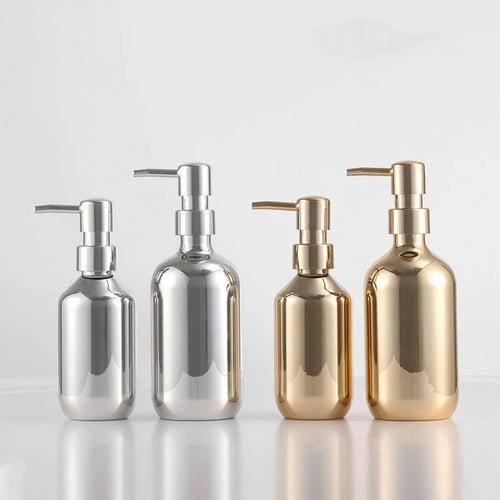 distributeur de savon désinfectant argent rechargeable 300 à 500 ml - vue 2 sur 14