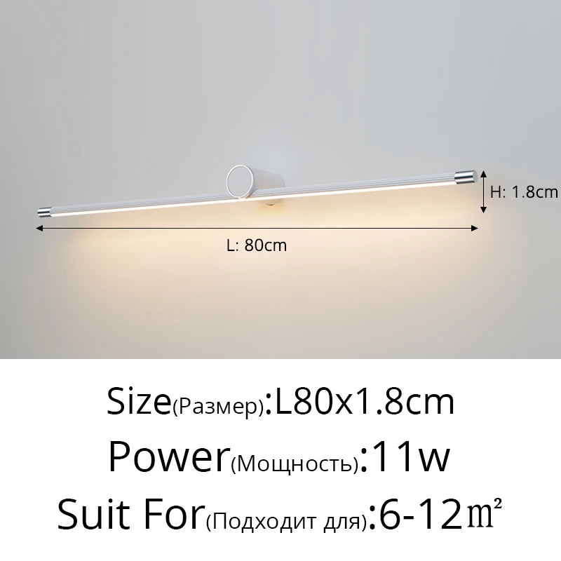 miroir moderne avec lumières led pour maquillage et décoration intérieure - vue 12 sur 12