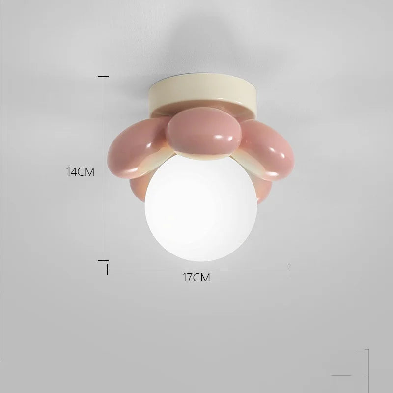 applique murale style nordique lampe à fleurs chaude pour enfants décoration maison - vue 6 sur 8