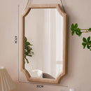 miroir vintage en bois massif miroir maquillage étanche mural antirouille