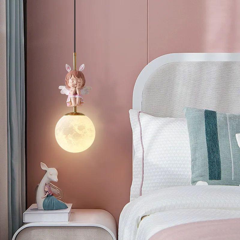 applique murale ange moderne pour chambre d'enfant décorative - vue 5 sur 18