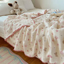 Plaid coton crepe leger motifs carreaux enfant ete