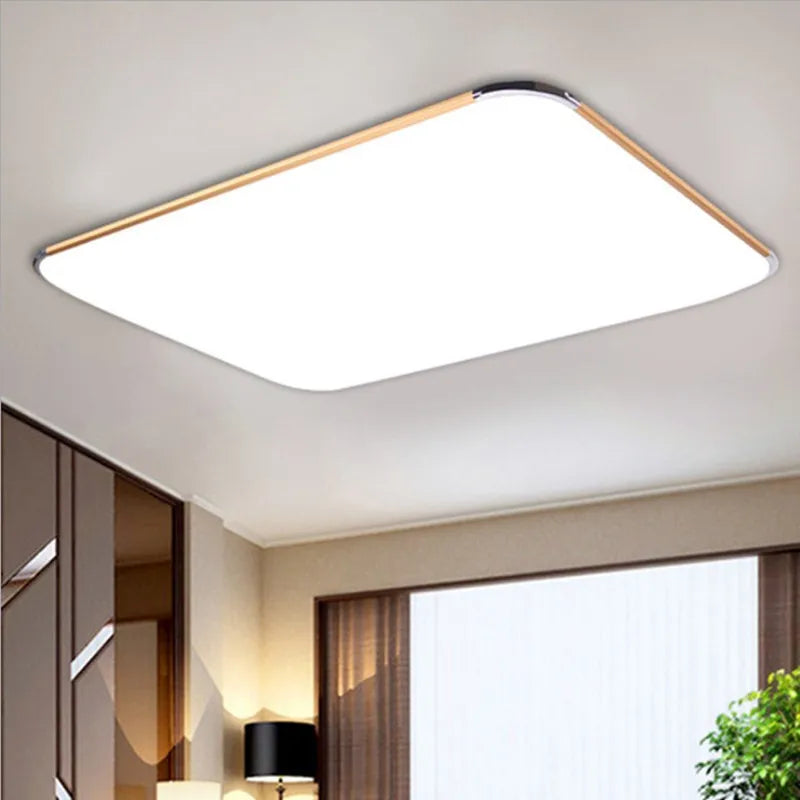 Modern Living Room Light 2024 Ultra Thin LED Ceiling Light Remote Control Dimming Restaurant Bedroom Balcony Panel Light - vue 4 sur 24