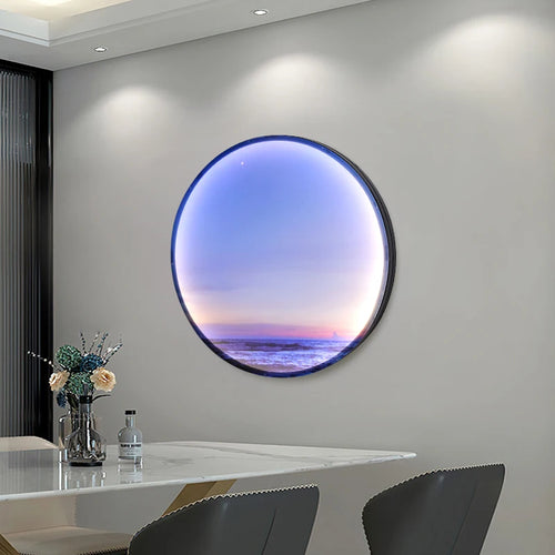 applique murale led circulaires décoration ciel étoilé cosmique - vue 4 sur 12