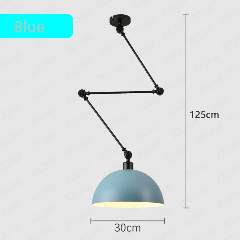 plafonnier led suspendu design scandinave moderne en aluminium - vue 8 sur 16