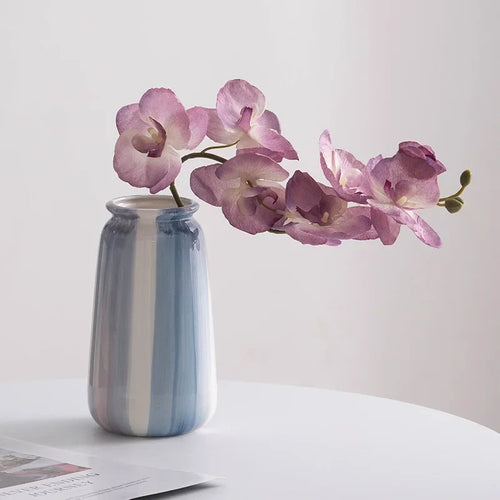 vase en céramique peint à la main pour fleurs séchées et fraîches - vue 5 sur 12
