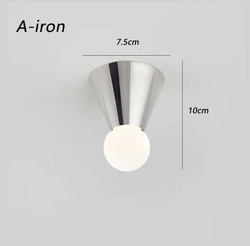 plafonnier en laiton éclairage intérieur nordique simple décoratif - vue 12 sur 11