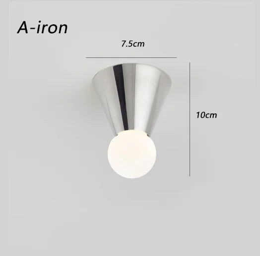 plafonnier en laiton éclairage intérieur nordique simple décoratif - vue 11 sur 11
