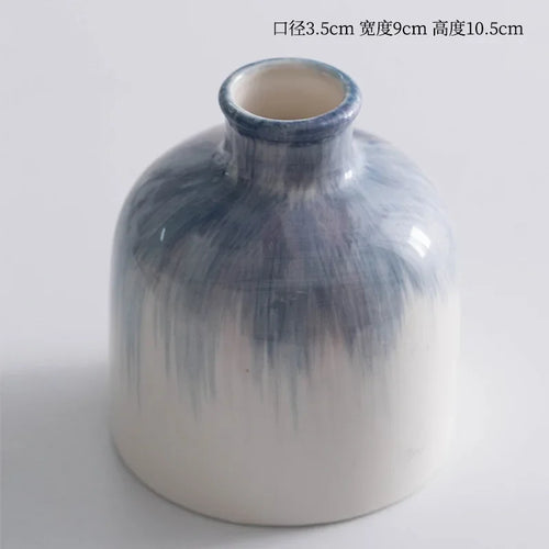 vase en céramique peint à la main pour fleurs séchées et fraîches - vue 7 sur 12