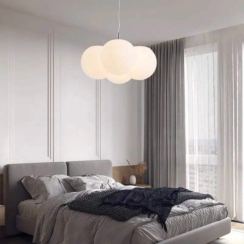 lustre en verre pour éclairage moderne intérieur décoratif - vue 2 sur 7