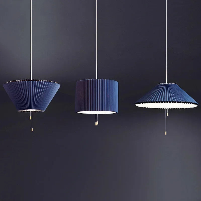 Deformed Umbrella Chandeliers Fabric Pendant Lamp Ceiling Suspension Luminaire Hanging Light for Living Dining Room - vue 4 sur 9