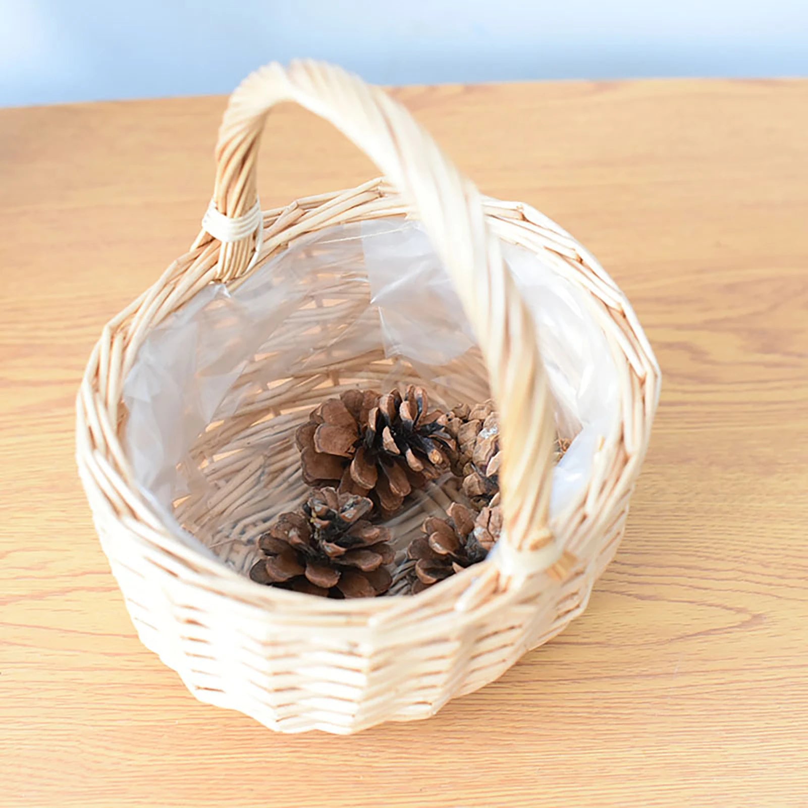 panier à fleurs mariage avec nœud papillon grande capacité polyvalent - vue 6 sur 16