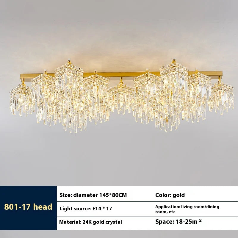 lampe en cristal de luxe pour intérieur moderne élégant - vue 7 sur 14