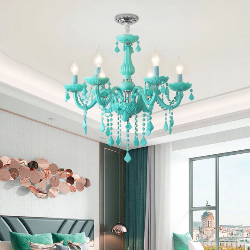 lustre en cristal pour une chambre de petite fille - vue 3 sur 12