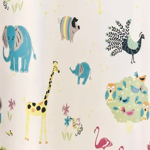 Rideau chambre enfant tulle animaux style européen - vue 7 sur 10