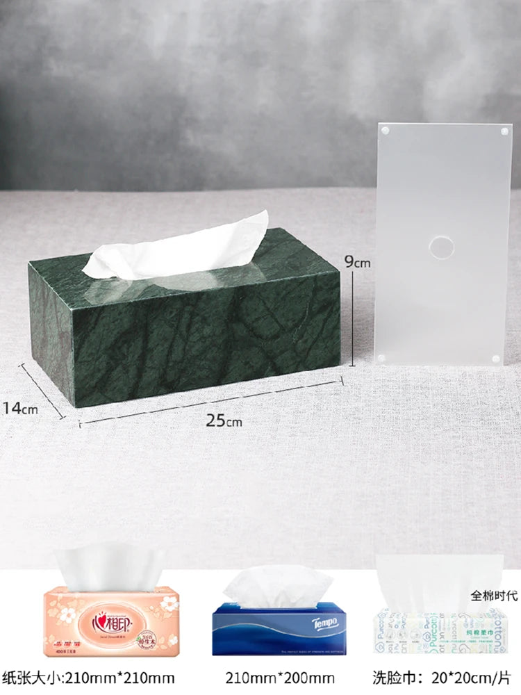 ensemble d'accessoires en marbre pour salle de bain organisé - vue 15 sur 21