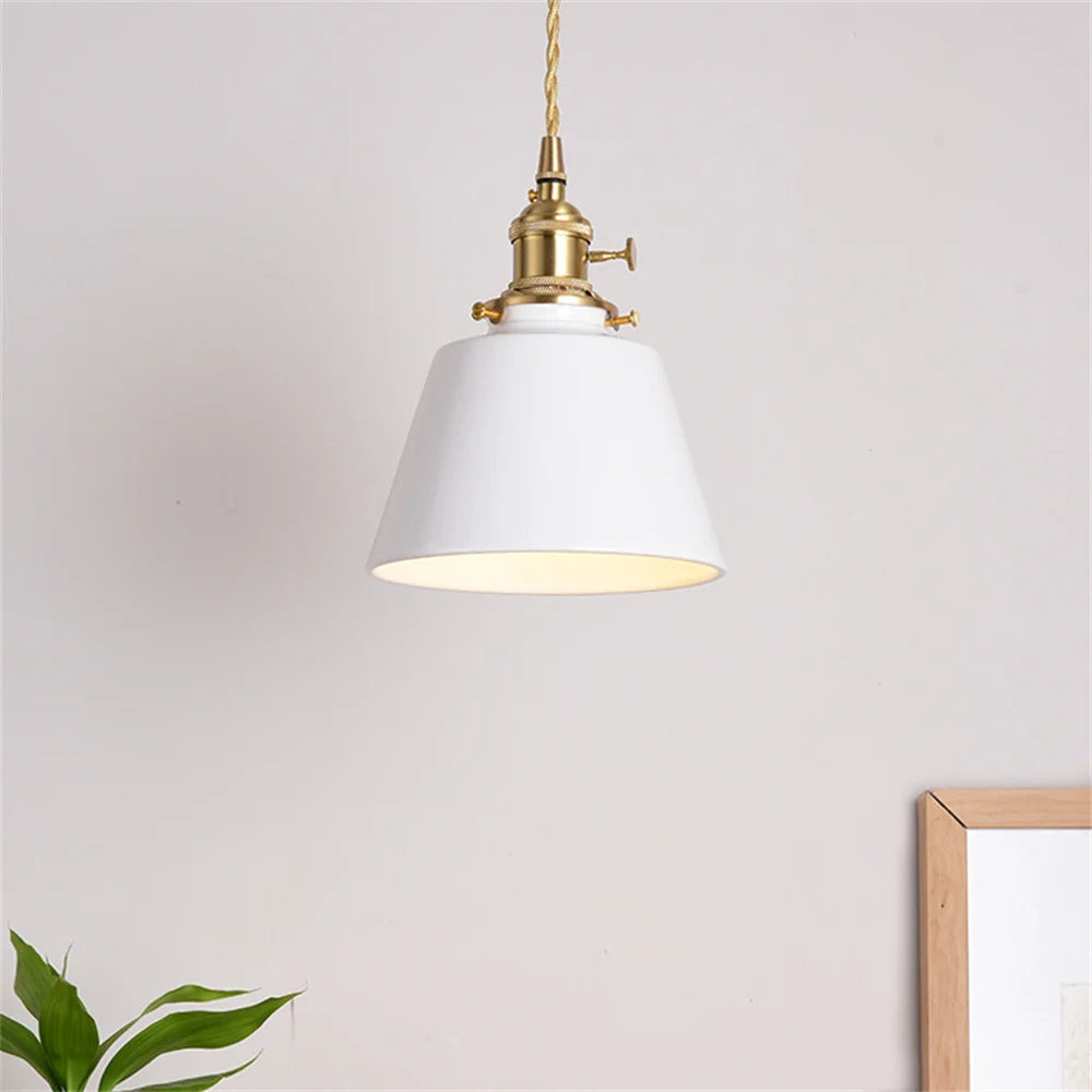 suspension LED en céramique moderne idéale pour loft - vue 5 sur 12