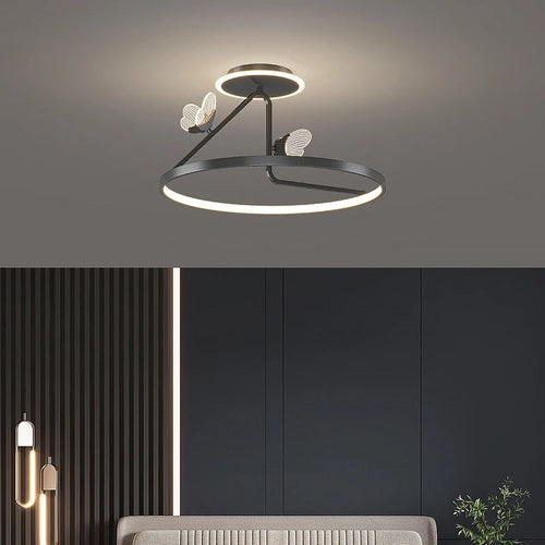 plafonnier led moderne design pour éclairage décoratif intérieur - vue 3 sur 10