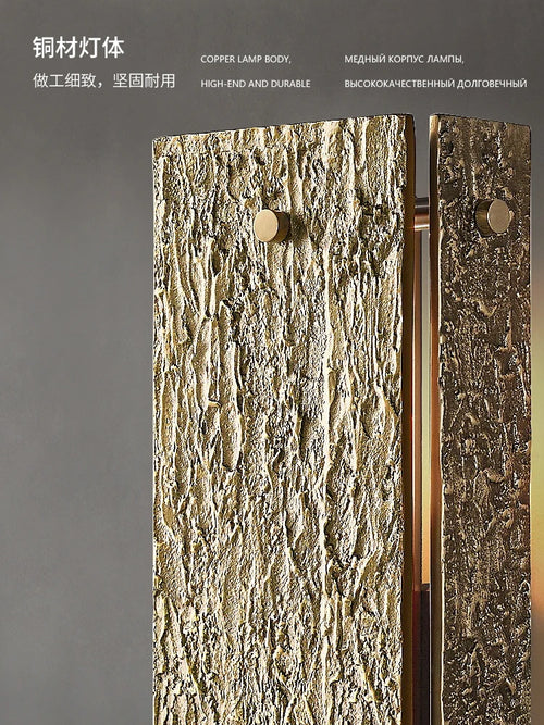 Moderne Vouvray carré RH cuivre applique salon fond mur villa entrée chambre lampe de chevet haut de gamme art applique - vue 6 sur 9