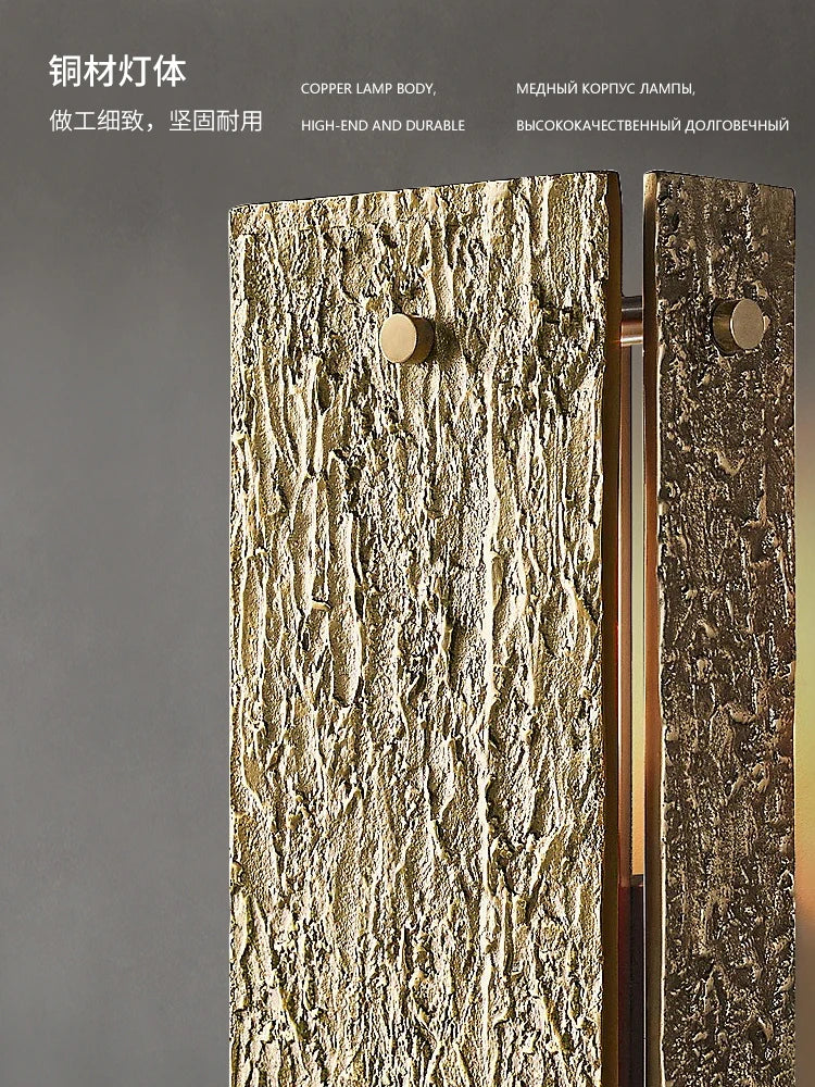 Moderne Vouvray carré RH cuivre applique salon fond mur villa entrée chambre lampe de chevet haut de gamme art applique - vue 5 sur 9