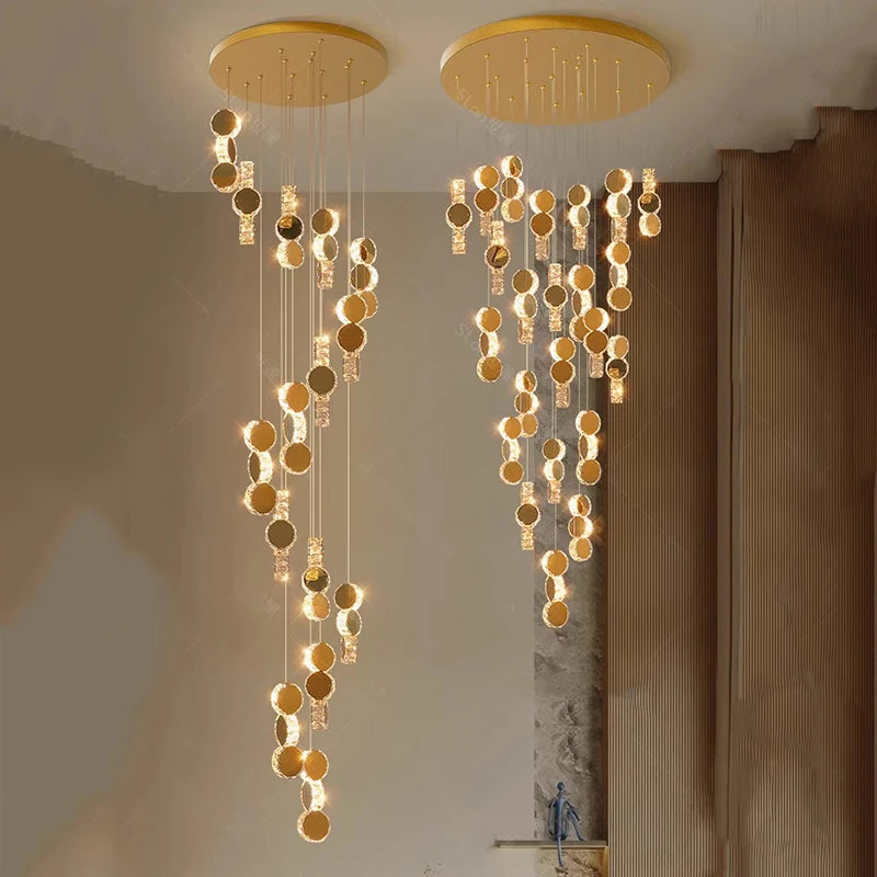 lustre led moderne suspendu éclairage intérieur décoratif - vue 5 sur 14