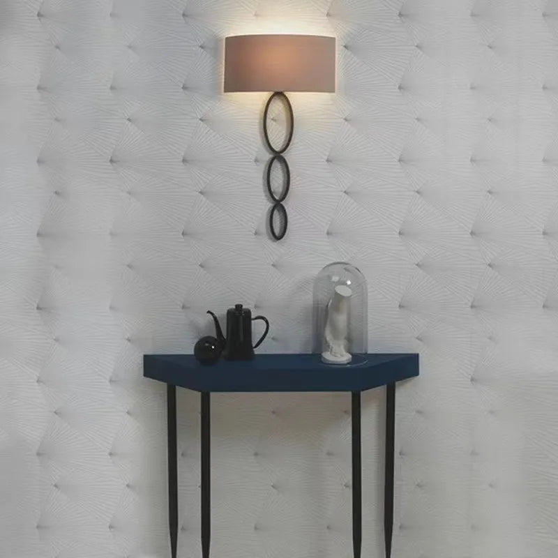 applique murale design en tissu éclairage moderne pour intérieur décoratif - vue 3 sur 9