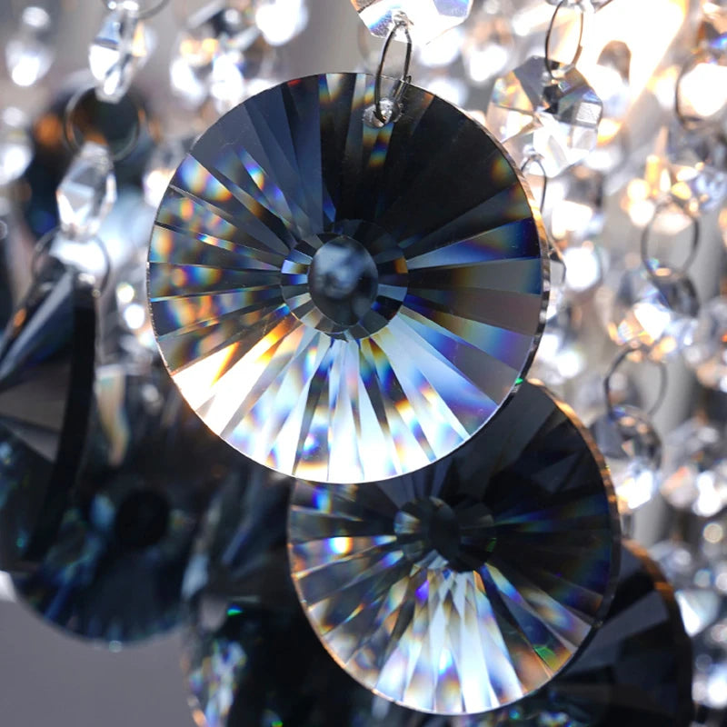 lustre de luxe en cristal suspendu pour duplex - vue 5 sur 5