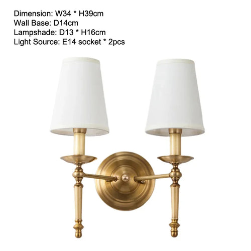 Lustre rond en cuivre complet pour chambre à coucher - vue 11 sur 12