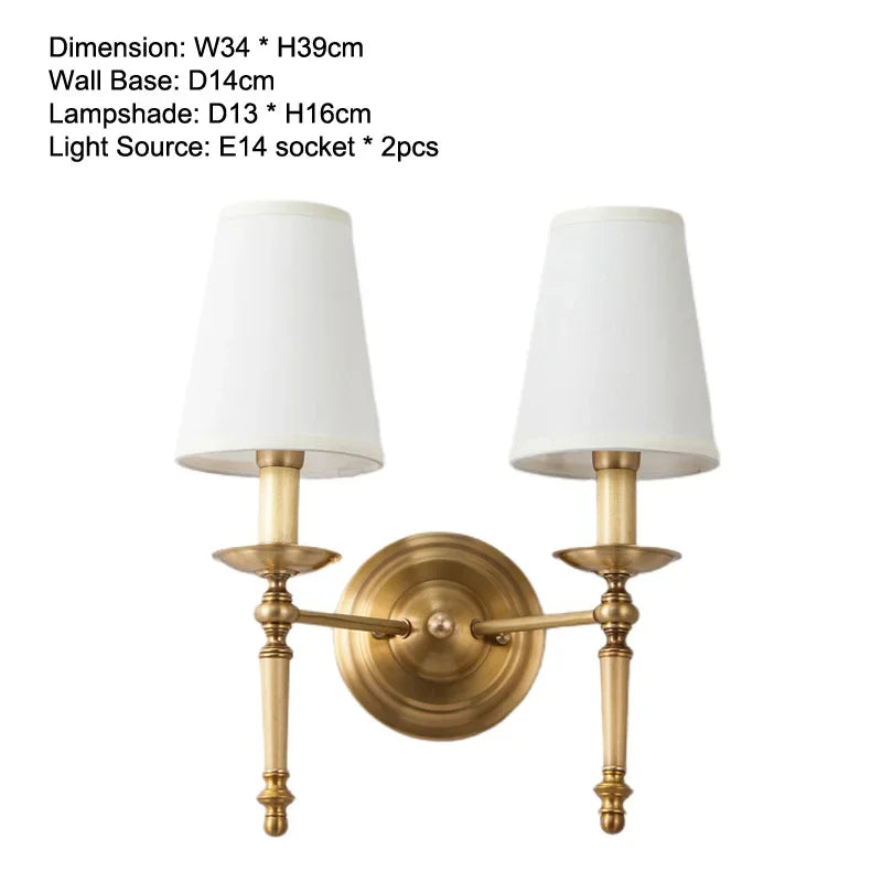Lustre rond en cuivre complet pour chambre à coucher - vue 11 sur 12