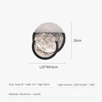 applique murale en acrylique lampe d ambiance design moderne pour intérieur