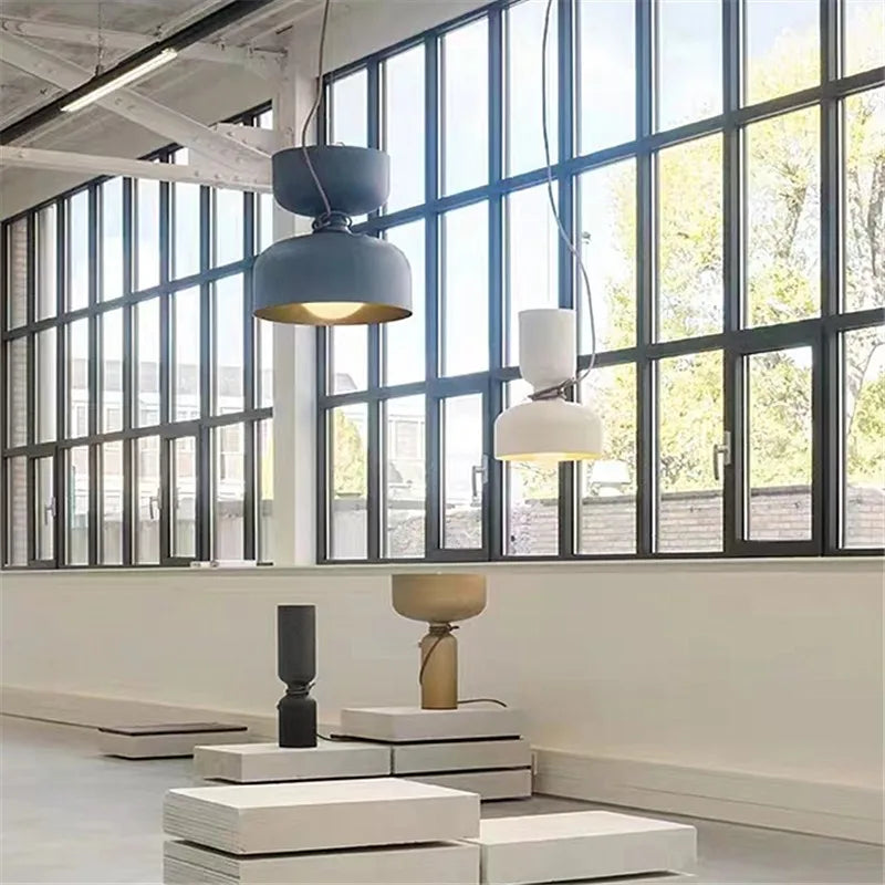 suspension à deux têtes design moderne pour intérieur - vue 5 sur 16