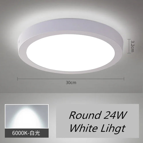 plafonnier led carré monté en surface éclairage led froid - vue 11 sur 14
