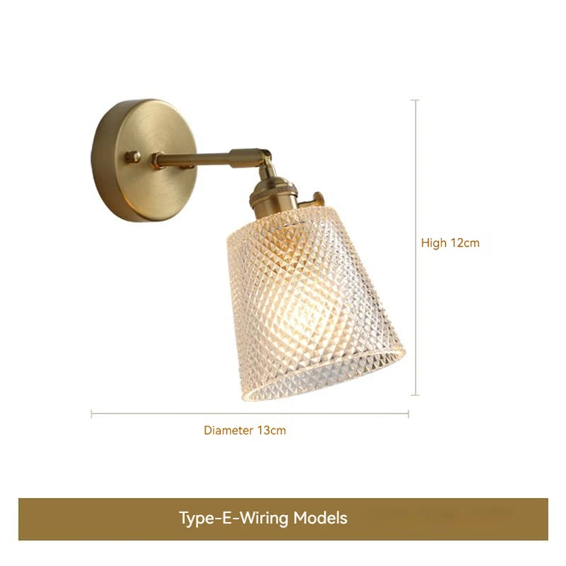 applique murale à led en laiton et verre pour décoration intérieure - vue 20 sur 23