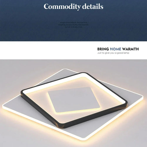 plafonnier led moderne pour décoration d'intérieur élégante et lumineuse - vue 8 sur 8