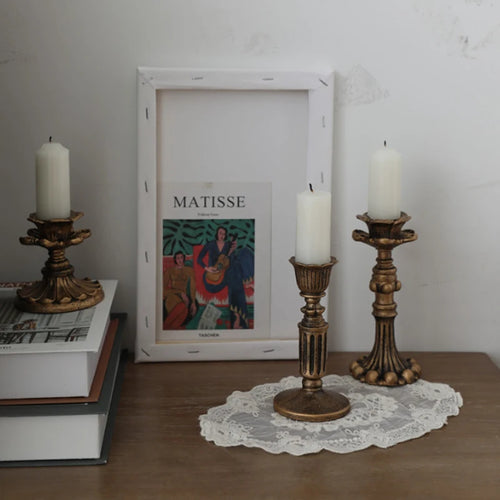 bougeoirs en métal pour décoration de mariage et événements - vue 2 sur 9