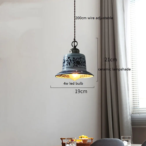Suspension led en céramique moderne simple - vue 9 sur 29