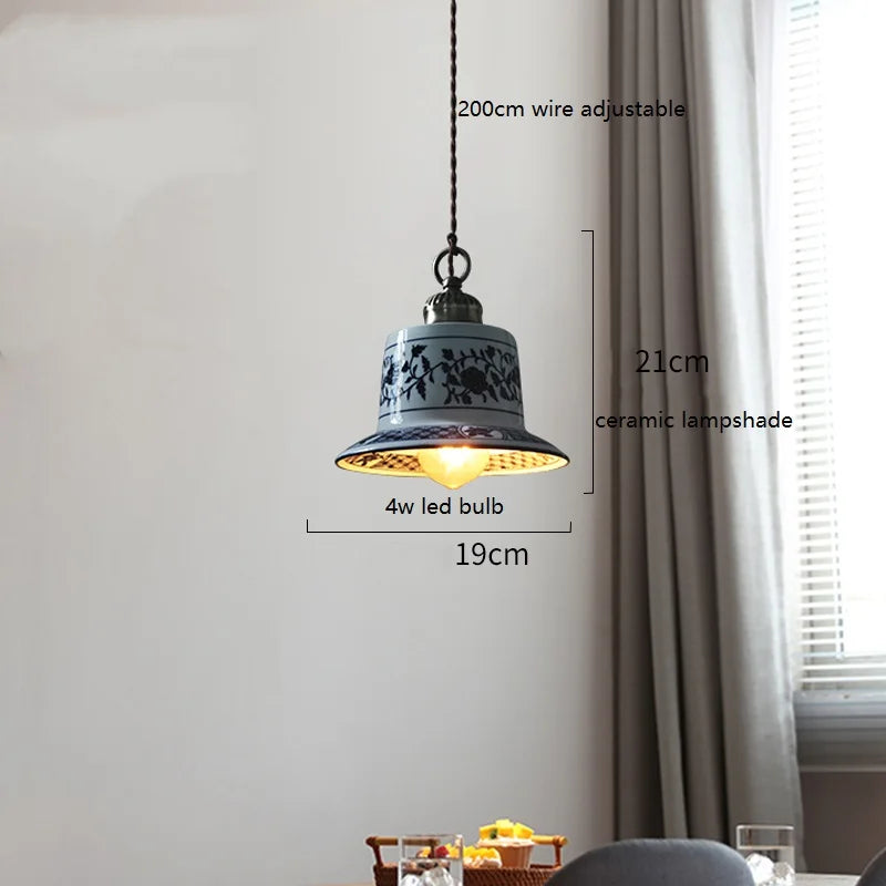 Suspension led en céramique moderne simple - vue 8 sur 29