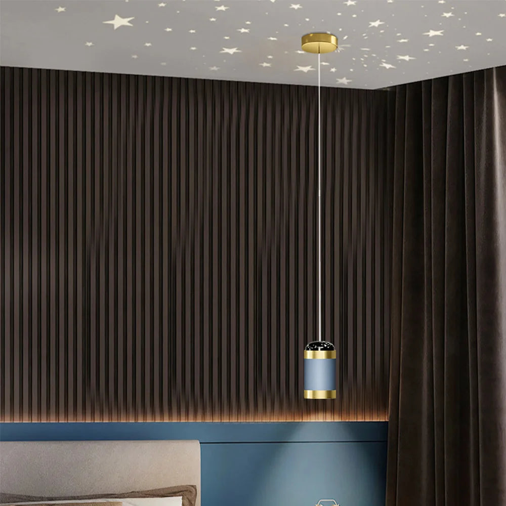 suspension moderne à projection d'étoiles pour décoration intérieure - vue 6 sur 8