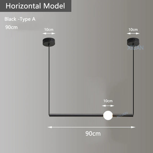 suspension horizontales modernes pour table à manger - vue 20 sur 22