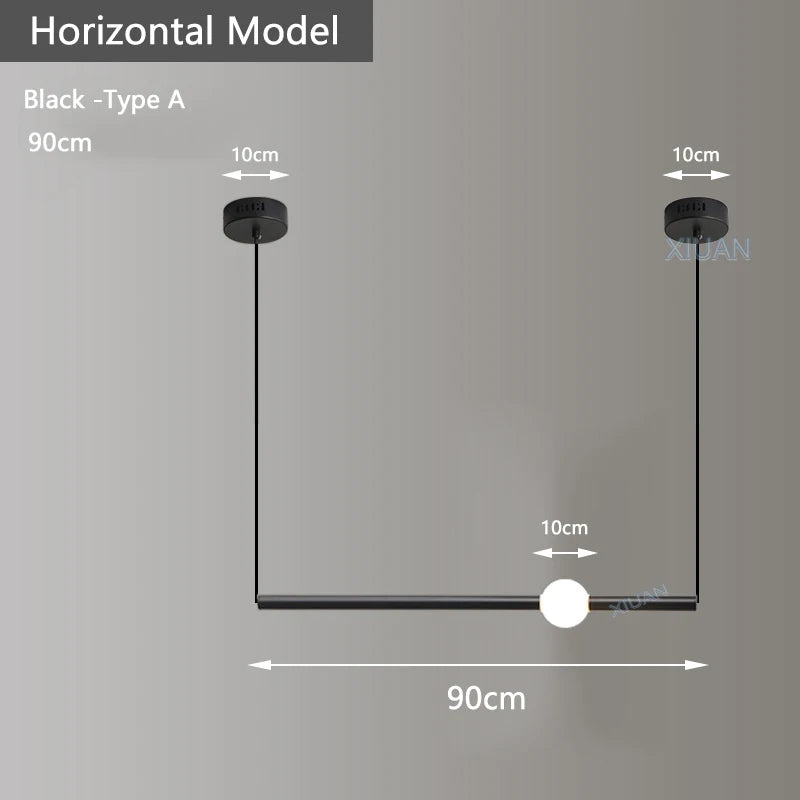 suspension horizontales modernes pour table à manger - vue 19 sur 22