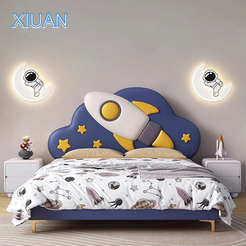 applique murale créative panda astronaute pour chambre d'enfants - vue 4 sur 8