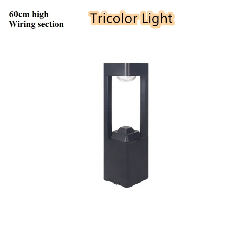 lampes de pelouse à led étanches modernes pour extérieur jardin et cour - vue 11 sur 12