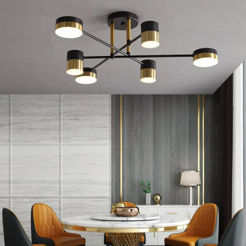 lustre à led design nordique moderne pour intérieur - vue 5 sur 11