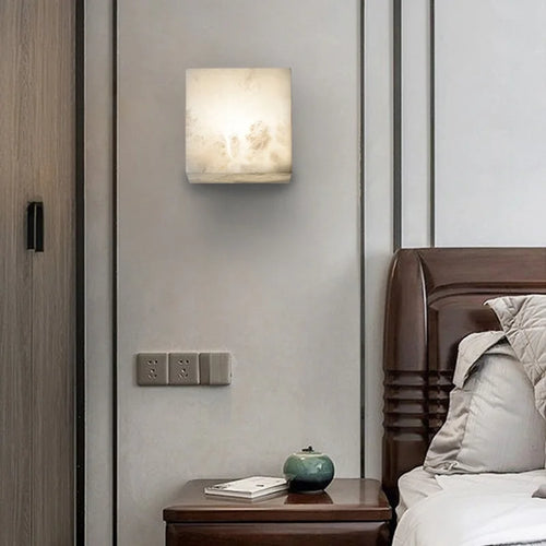 applique murale en marbre cubique pour éclairage intérieur élégant - vue 5 sur 7