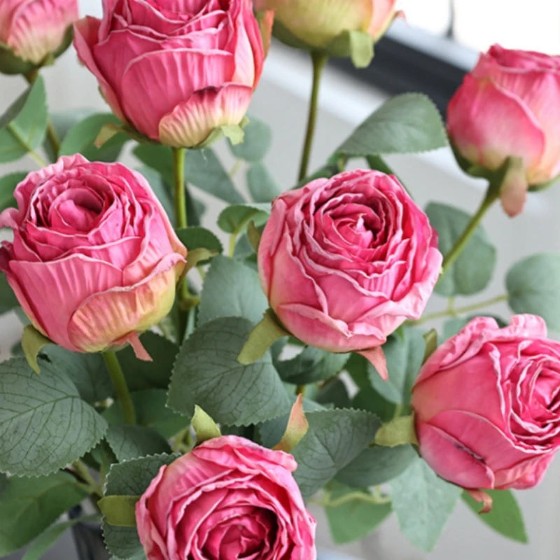 fleur de rose artificielle pour décoration de mariage et table - vue 5 sur 12